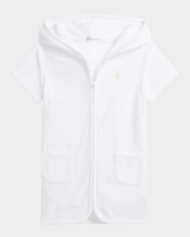 Boy's Terry Pony Embroidered Cover Up, Size 3M-24